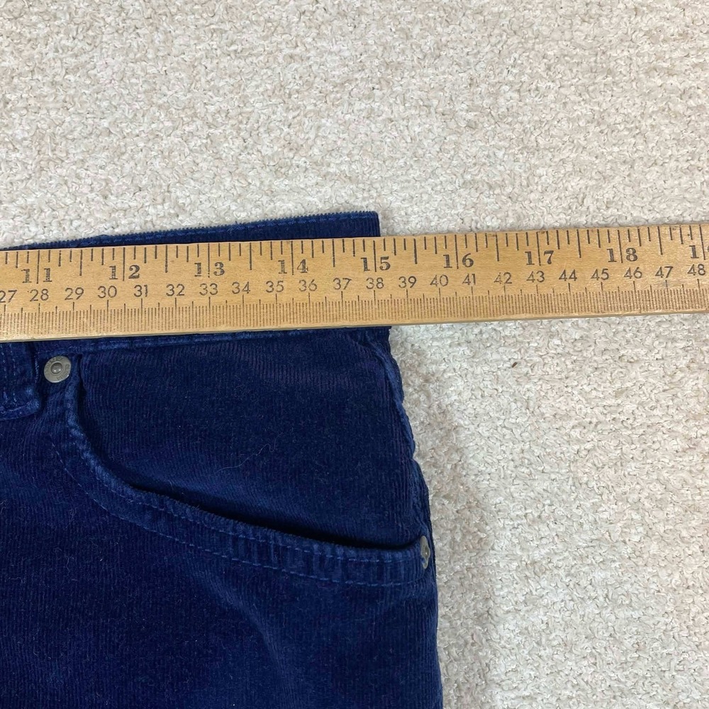 Gloria Vanderbilt Blue Corduroy Pants Womens Size 8 Straight Leg High Rise - Picture 4 of 5